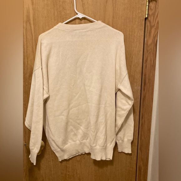 Vintage 90s Wearable Art Embellished Sweater Womens Large - Picture 3 of 3